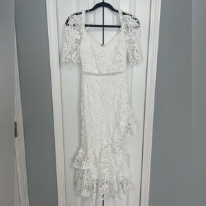 White Lace Dress Perfect for a Bride!